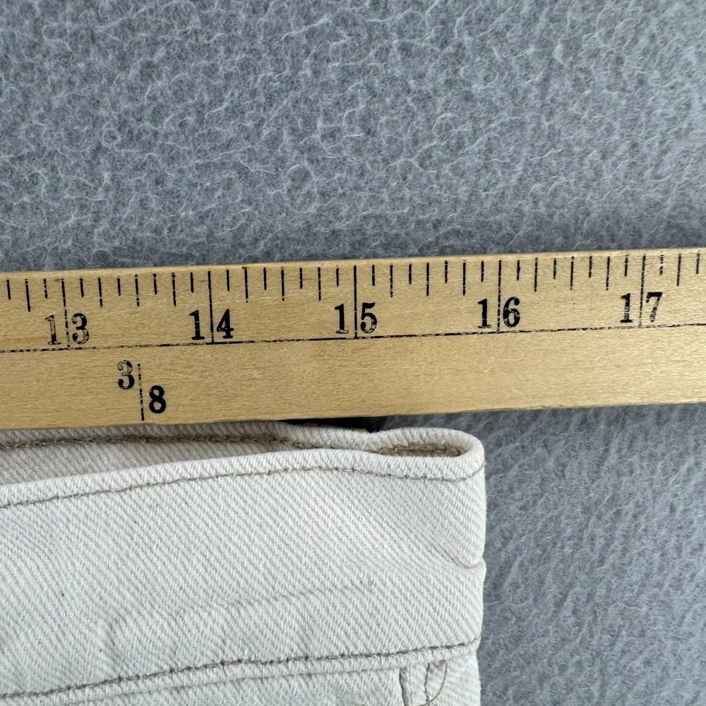 Vintage Levis Jeans Mens 33x30 (Fits 31x31) Cream Denim 505 Straight 90s USA